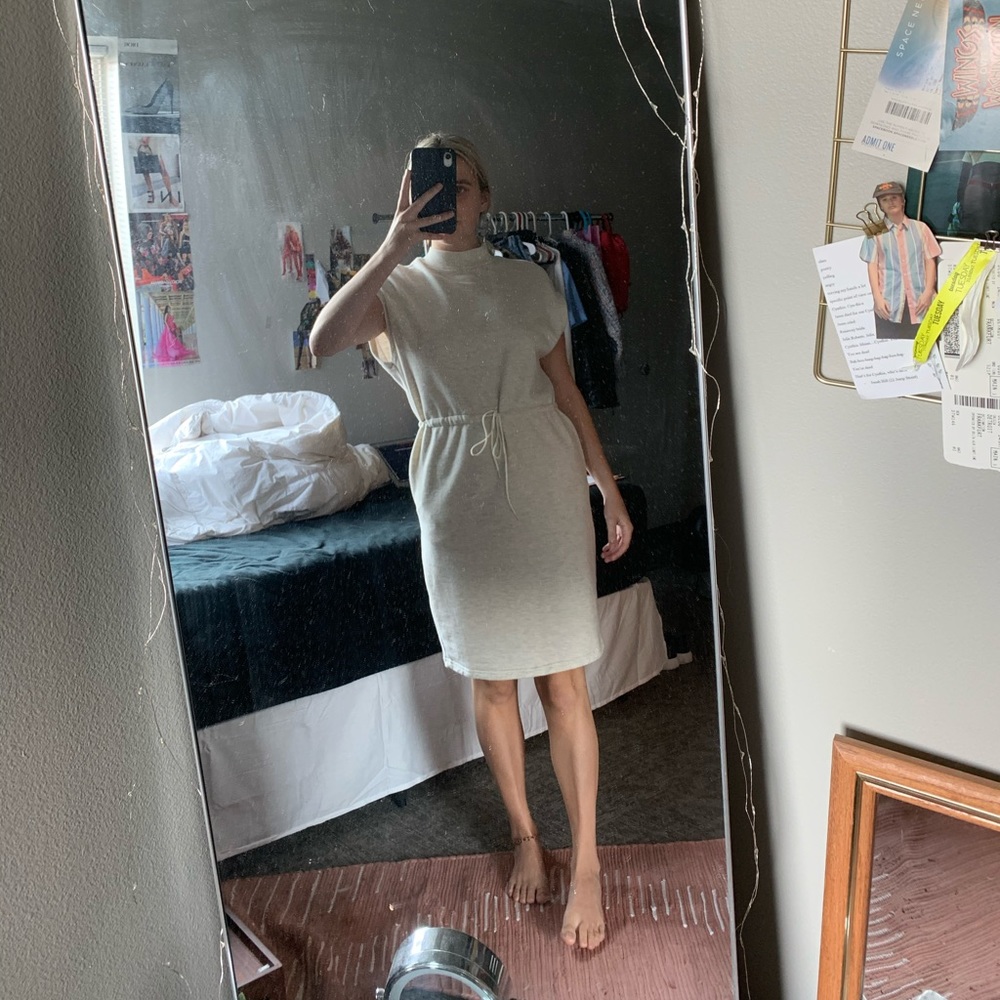 Turtleneck sweatshirt dress